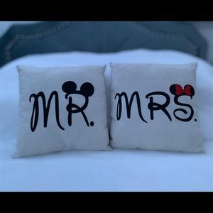 MR and MRS pillows
